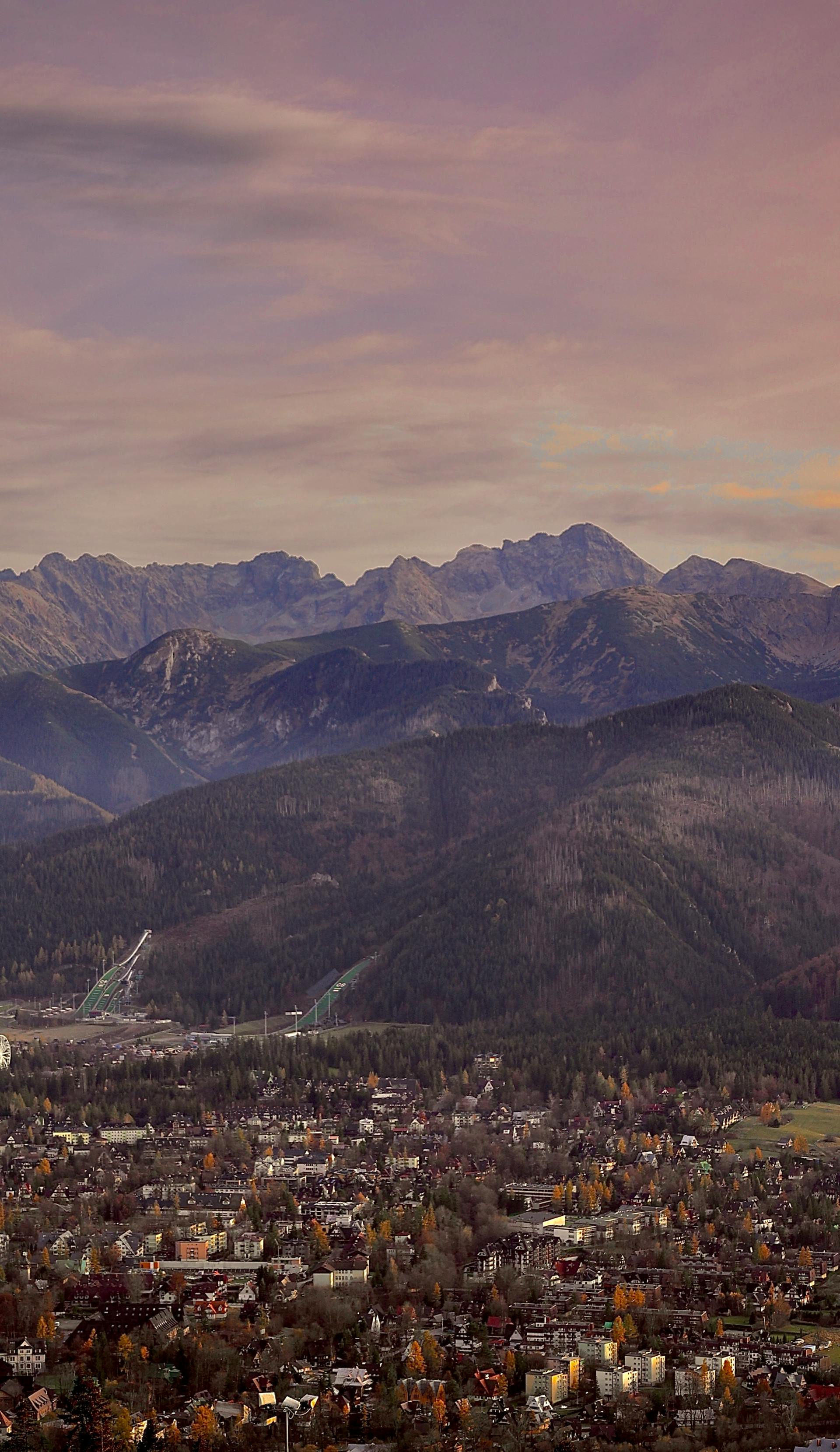 Tatra Mountains at sunset, Poland