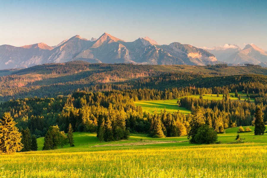 Tatra Mountains sunset